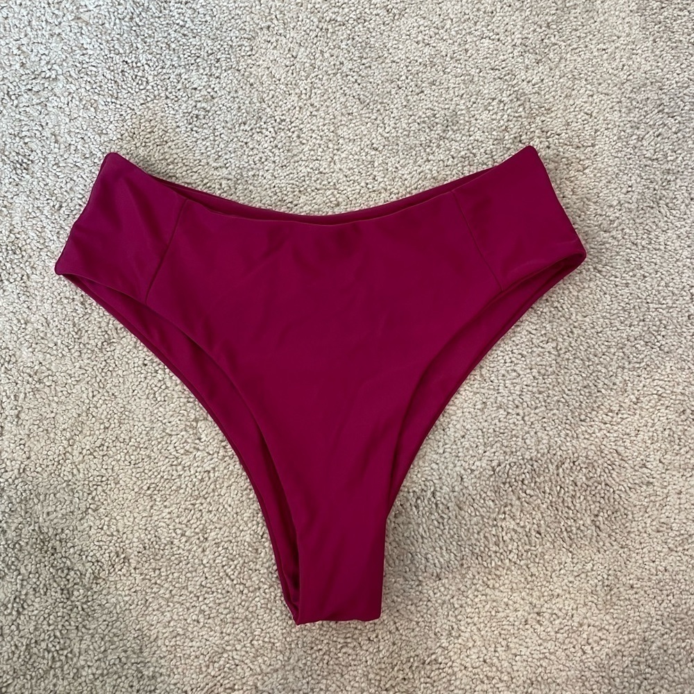 NWOT Zaful Maroon Bikini Bottoms